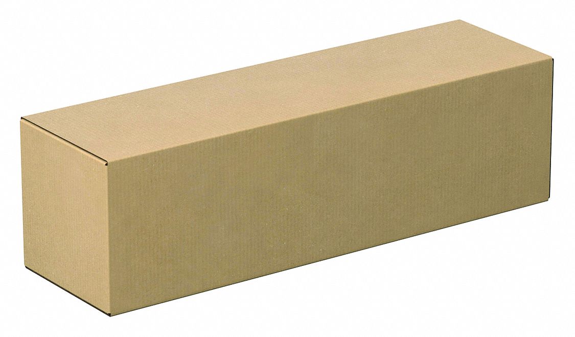 Shipping Box: 28 in Inside Lg, 8 in Inside Wd, 8 in Inside Ht, 32 ECT - Long, Single Wall