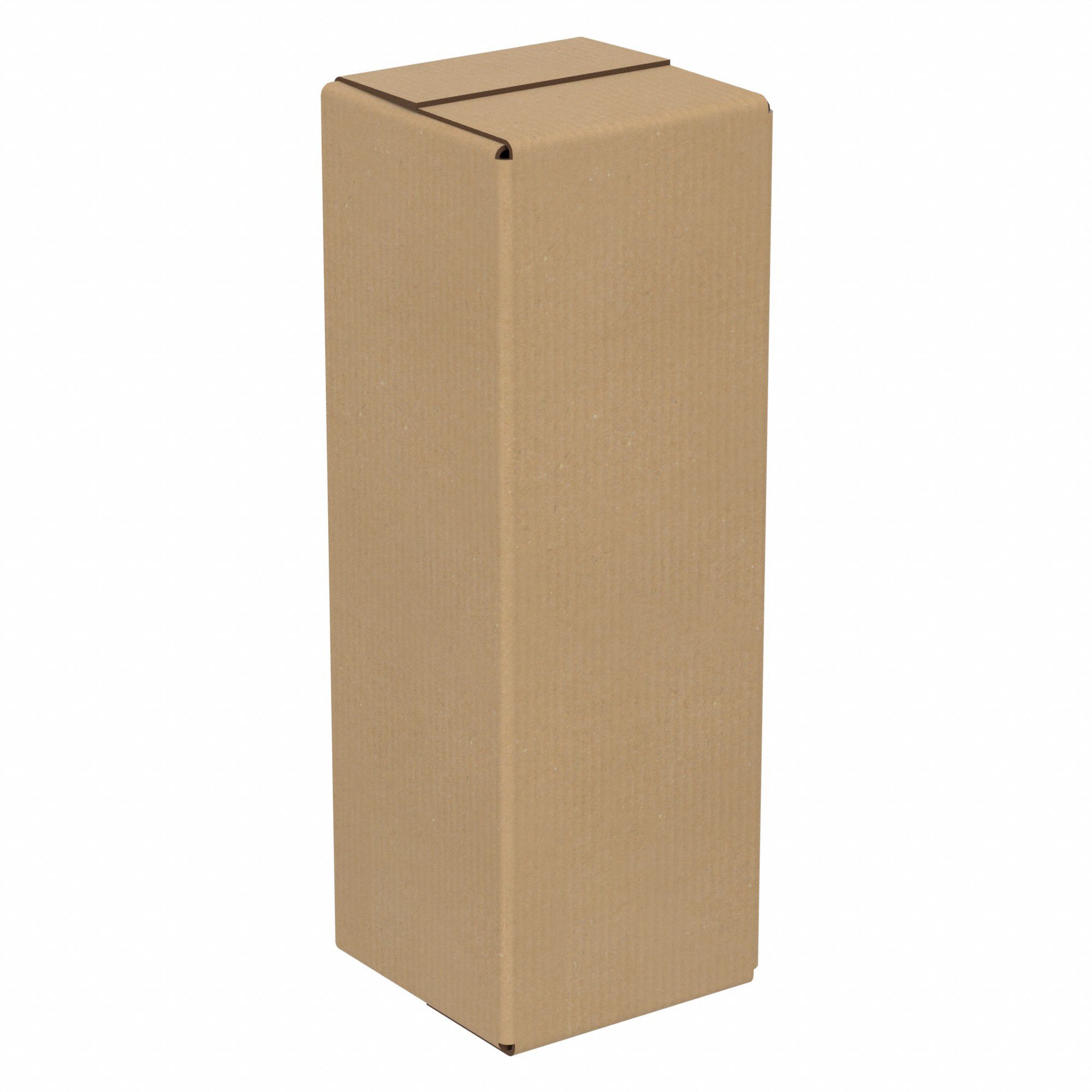 Shipping Box: 4 in Inside Lg, 4 in Inside Wd, 12 in Inside Ht, 32 ECT - Tall, Single Wall