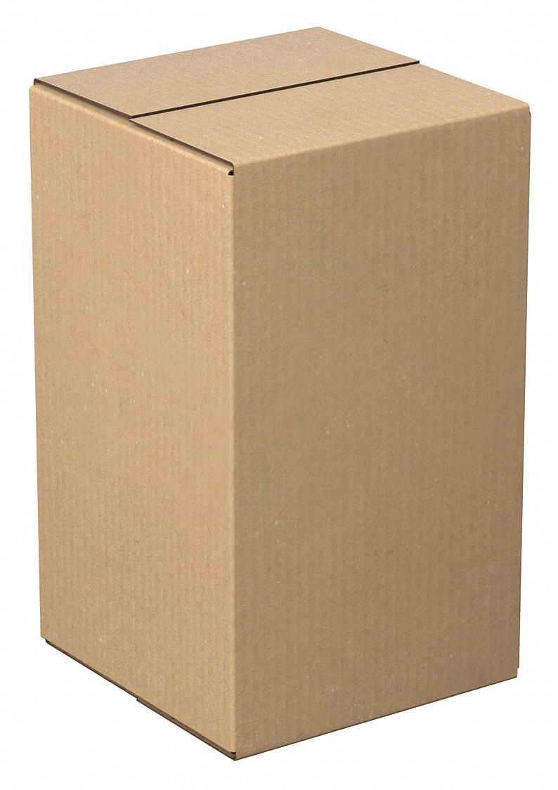 Shipping Box: 6 in Inside Lg, 6 in Inside Wd, 10 in Inside Ht, 32 ECT - Tall, Single Wall