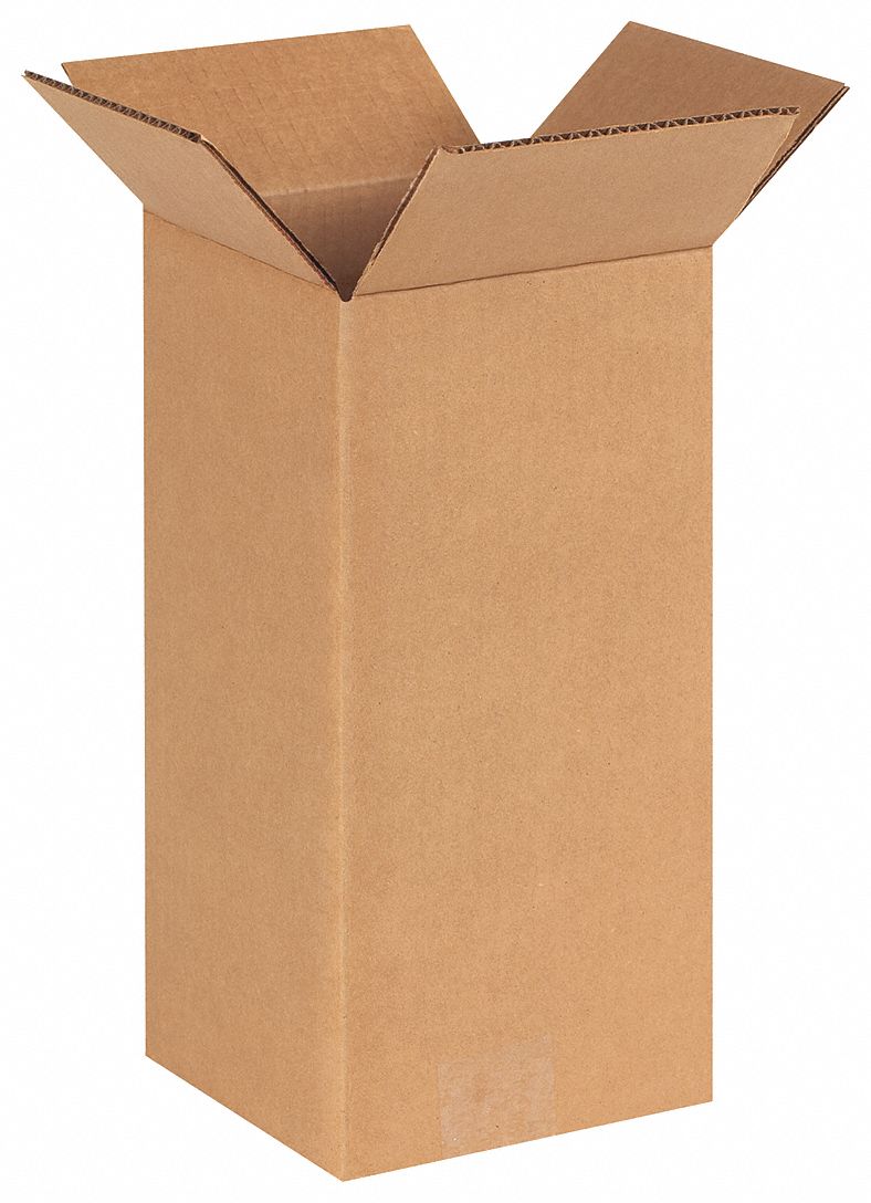 GRAINGER APPROVED 11R283 Shipping Box,6x6x12 in 11R283 PK 25