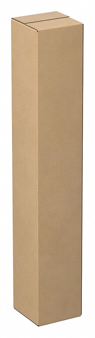 Shipping Box: 6 in Inside Lg, 6 in Inside Wd, 36 in Inside Ht, 32 ECT - Tall, Single Wall