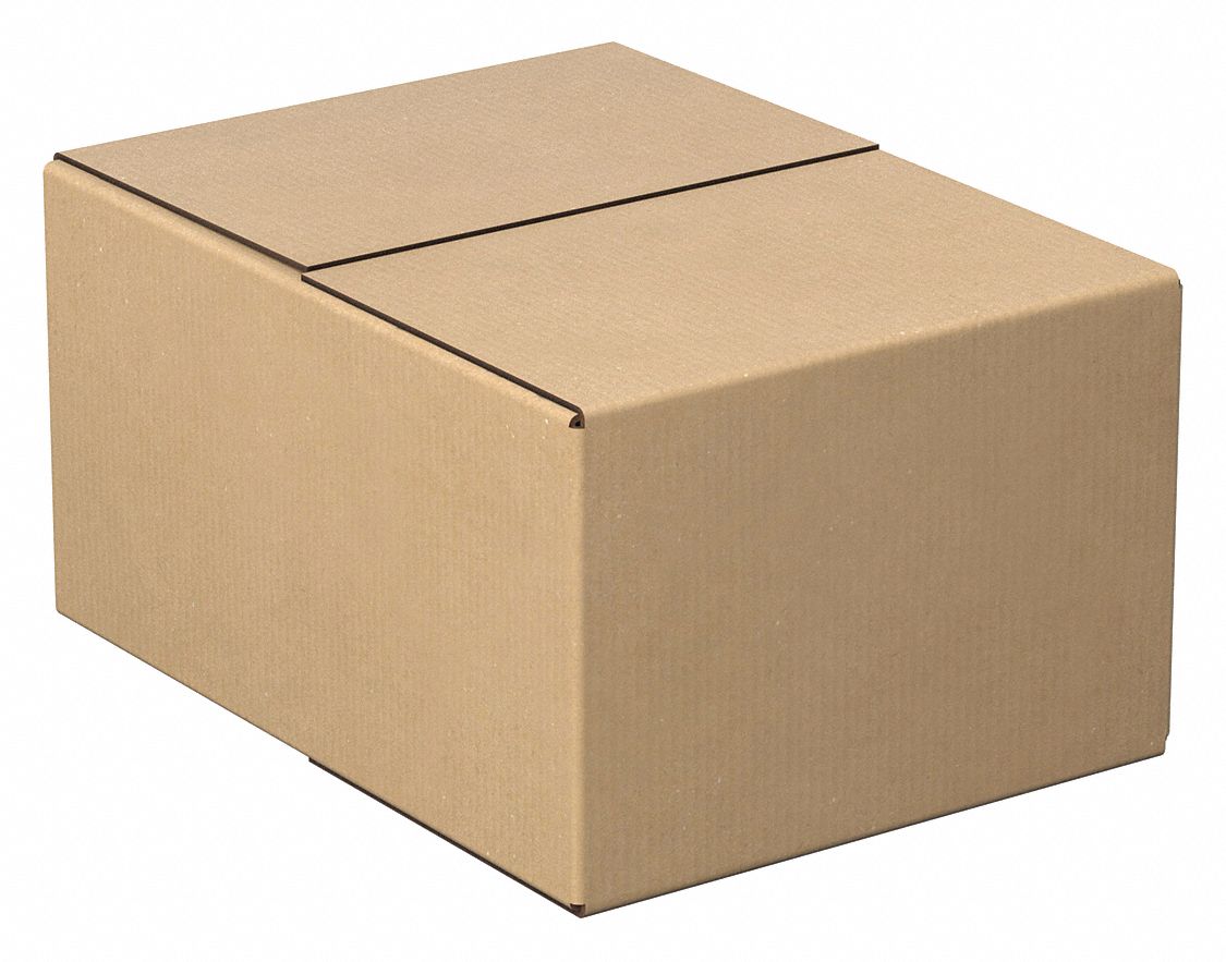 Shipping Box: 16 in Inside Lg, 12 in Inside Wd, 8 in Inside Ht, 32 ECT, Single Wall