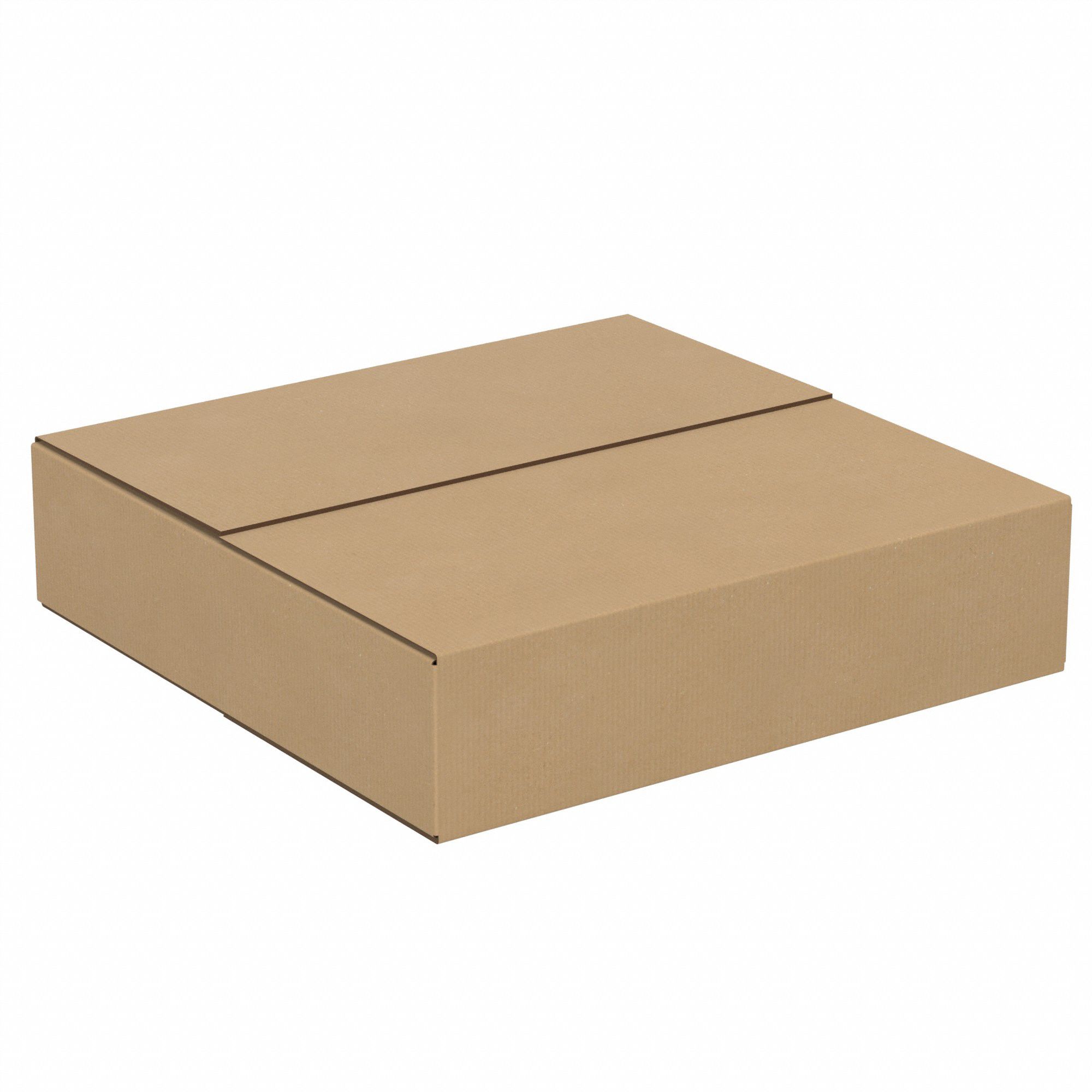 Shipping Box: 18 in Inside Lg, 18 in Inside Wd, 4 in Inside Ht, 32 ECT - Flat, Single Wall