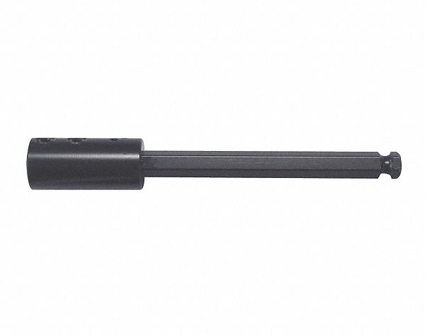 SHANK EXTENSION FOR HOLE SAW, ARBOR SHANK 3/8 IN, OVERALL 10 IN L, CARBON STEEL