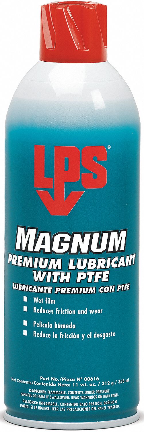 LUBRICANT, MAGNUM, MULTIPURPOSE, 175 ° F FLASHPOINT, TEFLON, AEROSOL, 358 ML CAN