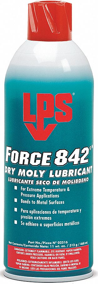 LUBRICANT, FORCE, DRY MOLY, UP TO 845 ° F, AEROSOL, 312 G CAN