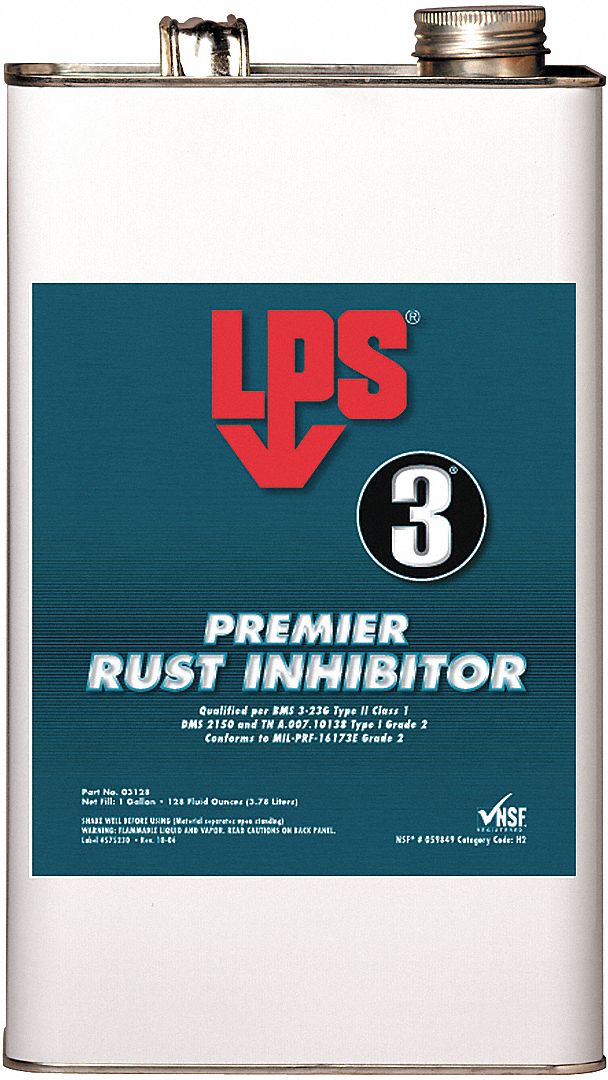 RUST INHIBITOR, HEAVY DUTY, MAXIMUM OPERATING TEMPERATURE 392 ° F, FLASHPOINT 104 ° F, 3.78 L CAN