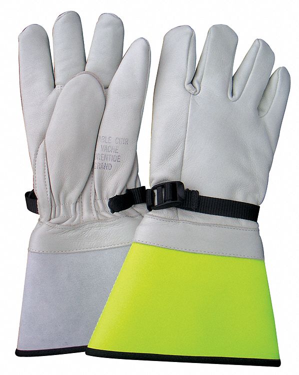 EXTREME COLD WEATHER GLOVES, STRAIGHT THUMB, SZ SMALL/7, YELLOW,  FOAM/THINSULATE/COWHIDE