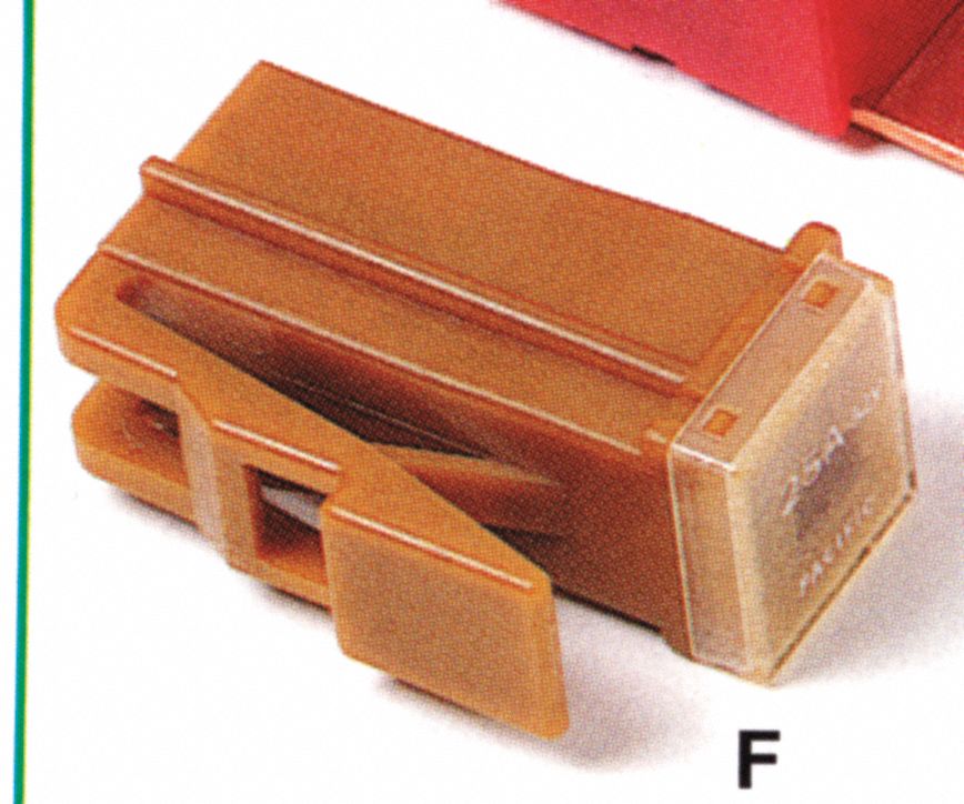 FEMALE TERMINAL, PAL SERIES, 25 AMPS, BROWN