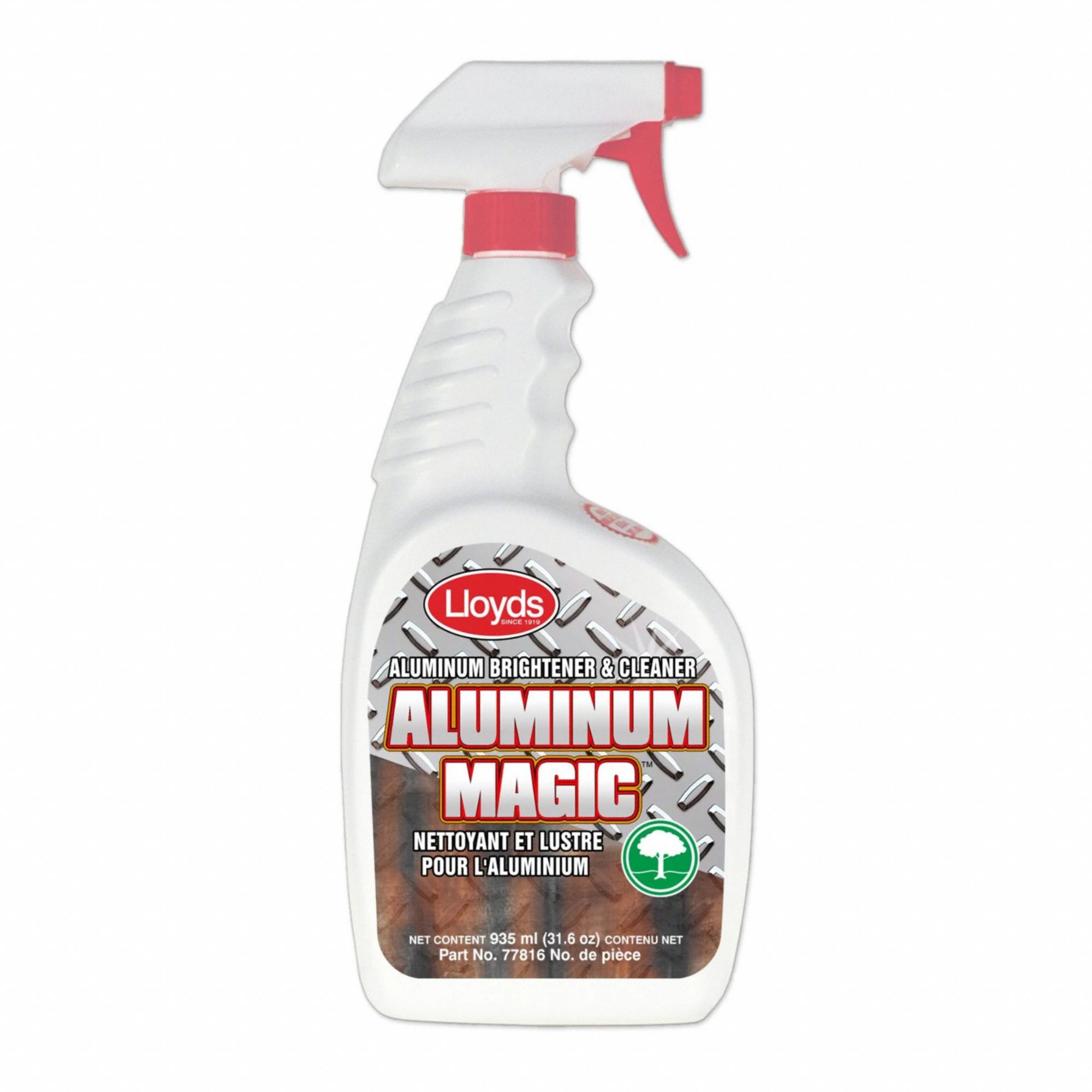 NET P/ ALUMINIUM,LIQ,BIODÉGRADABLE/NON INFLAMMABLE/NON CORROSIF,INODORE,TRANSP,670 ML