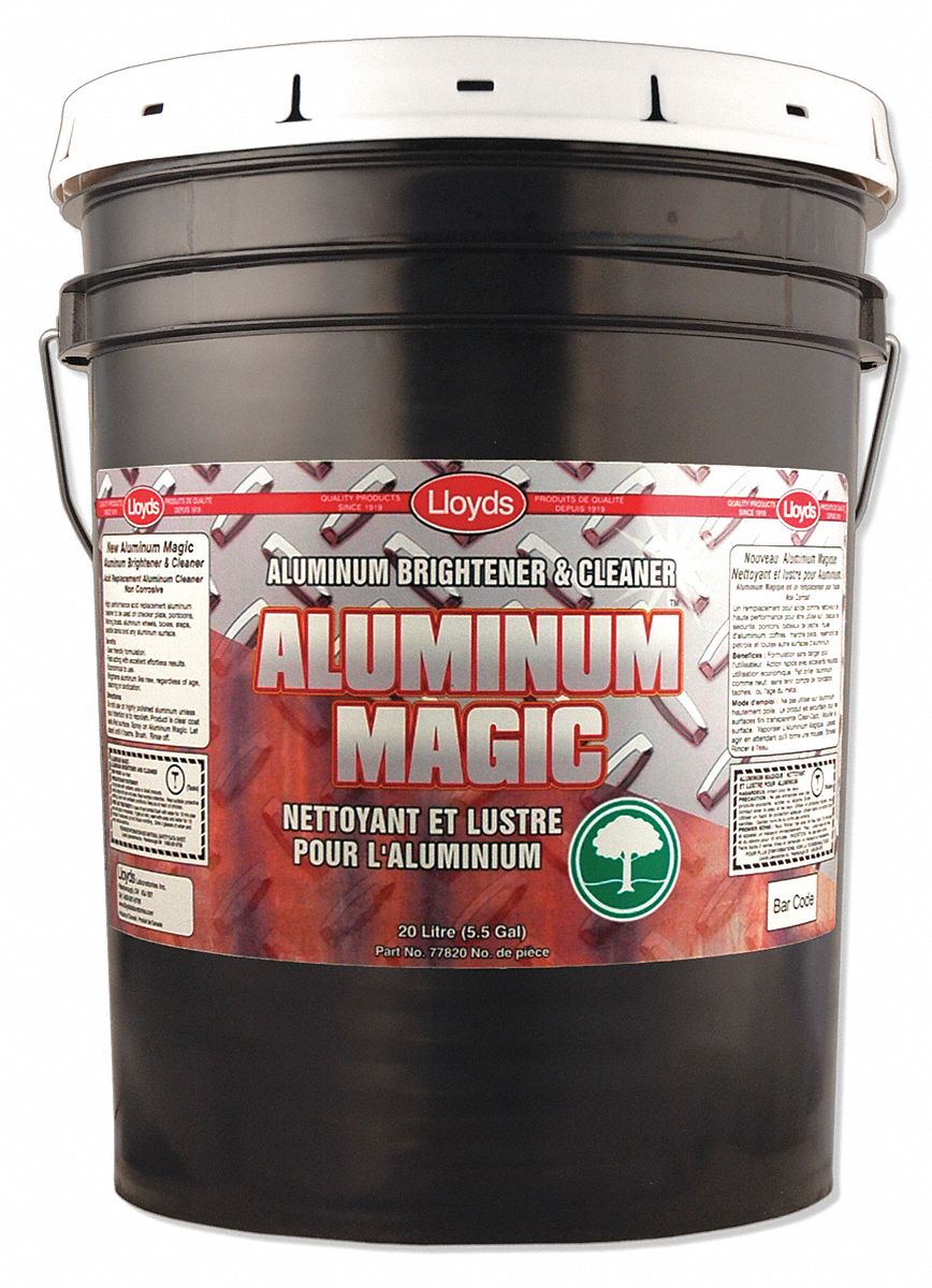 ALUMINUM CLEANER, LIQUID, BIODEGRADABLE/NON-FLAMMABLE/NON-CAUSTIC, ODOURLESS, CLEAR, 20 L