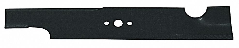 Lawn Mower Blade: 5/8 in Dia, 2 1/2 in Wd, 16 1/4 in Lg