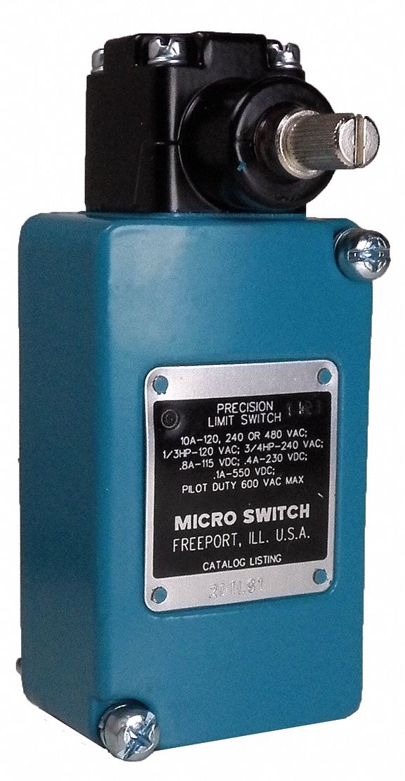 HONEYWELL MICRO SWITCH Limit Switch Head, 480VAC Voltage Rating, 10 Amps, Side Actuator Location   Limit / Interlock Switches   11T709|201LS19
