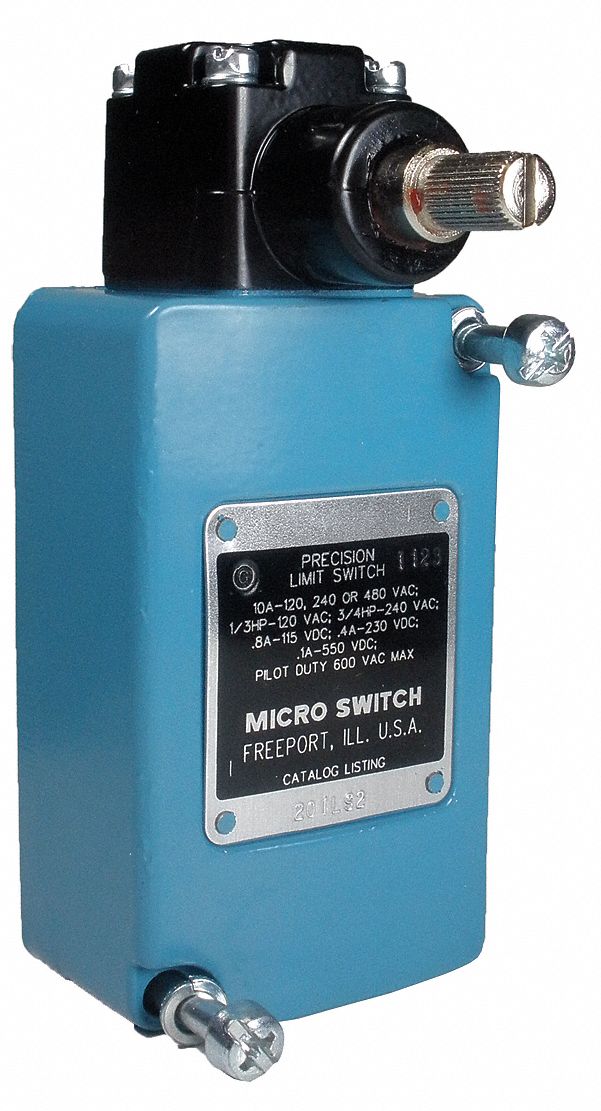 HONEYWELL MICRO SWITCH Limit Switch Head, 480VAC Voltage Rating, 10 Amps, Side Actuator Location   Limit / Interlock Switches   11T710|201LS2