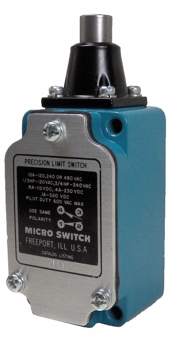 NON PLUG-IN LIMIT SWITCH, PLUNGER, 1NO/1NC