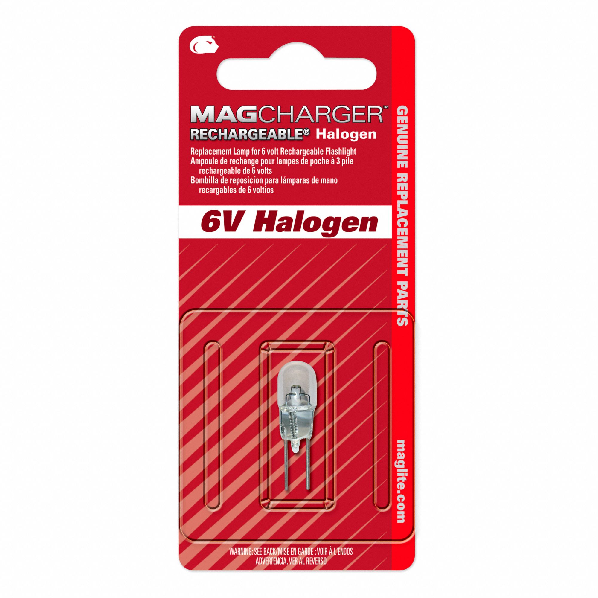 REPLACEMENT BULB, HALOGEN, 6V, RECHARGEABLE, MAGLITE