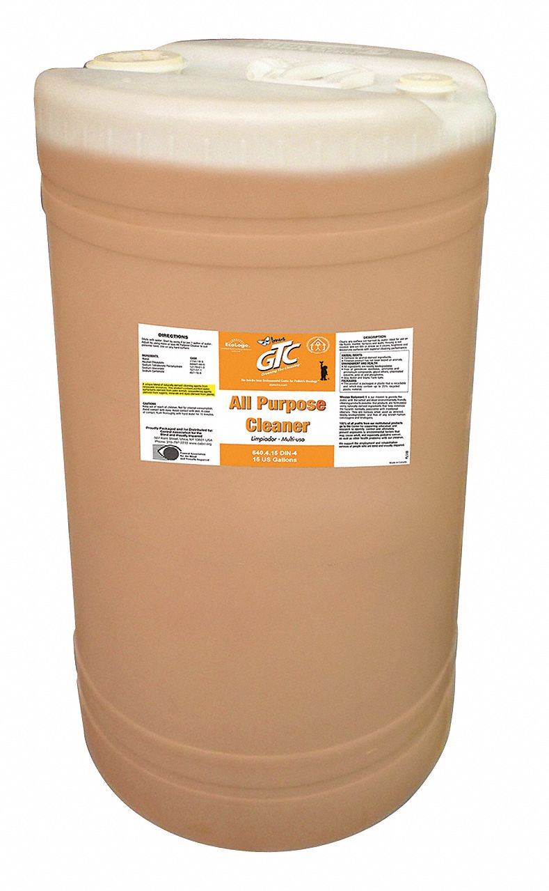 GREENING THE CLEANING All Purpose Cleaner, 15 gal, Drum, Liquid