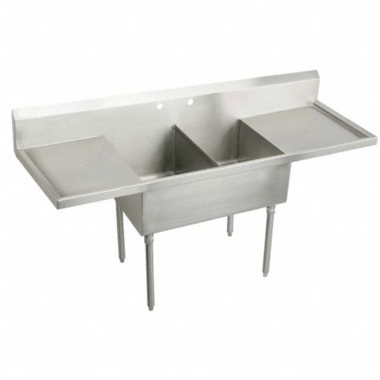 ELKAY Scullery Sink Elkay, 36 in Work Surface Ht, 44 in Overall Ht, 78