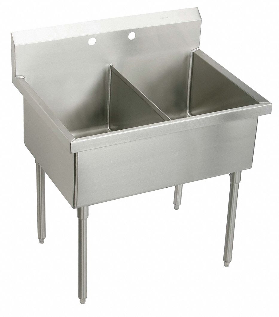 Elkay, 36 in Work Surface Ht, Scullery Sink - 11U303|RNSF82482 - Grainger