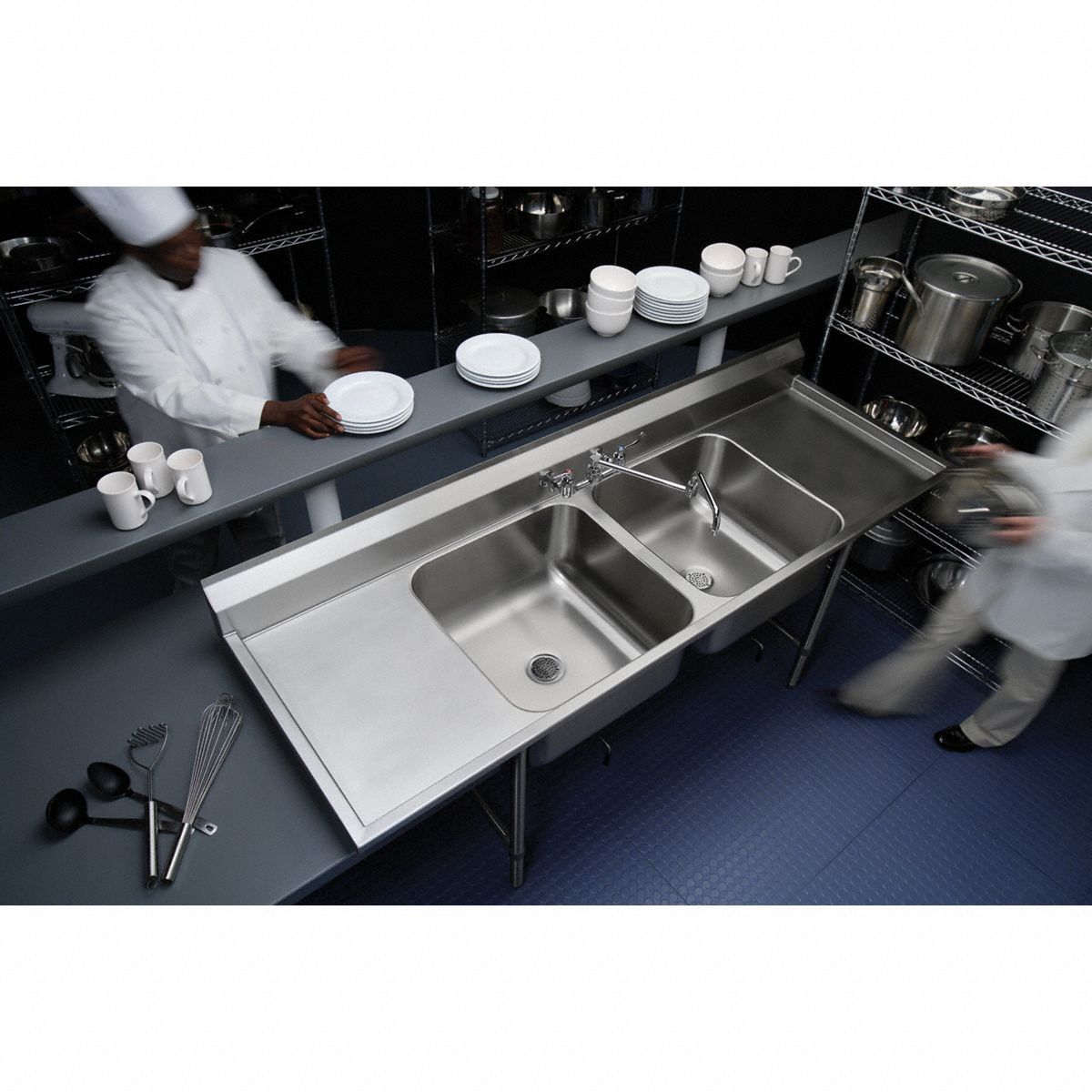 ELKAY Scullery Sink Elkay, 36 in Work Surface Ht, 42 1/4 in Overall Ht