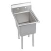 Freestanding, One-Bowl Kitchen & Bar Sinks Without Faucets & Drainboards