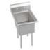 Freestanding, One-Bowl Kitchen & Bar Sinks Without Faucets & Drainboards