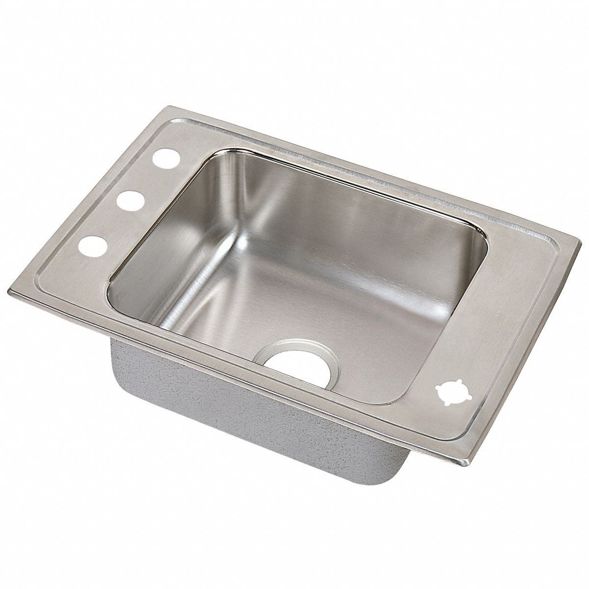 ELKAY DropIn Classroom Sink Package Dual Manual Handle, Lever, Elkay