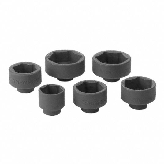 GEARWRENCH Oil Filter Socket Set, Alloy Steel 11U41641890 Grainger