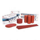 PSA ABRASIVE PAPER DISC, NON-VACUUM, BACK WEIGHT A, 120 GRIT, RED, 6 IN, ALUMINUM OXIDE, RL 100