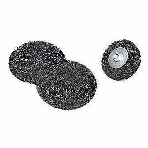 CLEAN AND STRIP DISC, QUICK-CHANGE, BLACK, EXTRA COARSE, 1/2 IN WIDTH X 6 IN DIA, NON-WOVEN