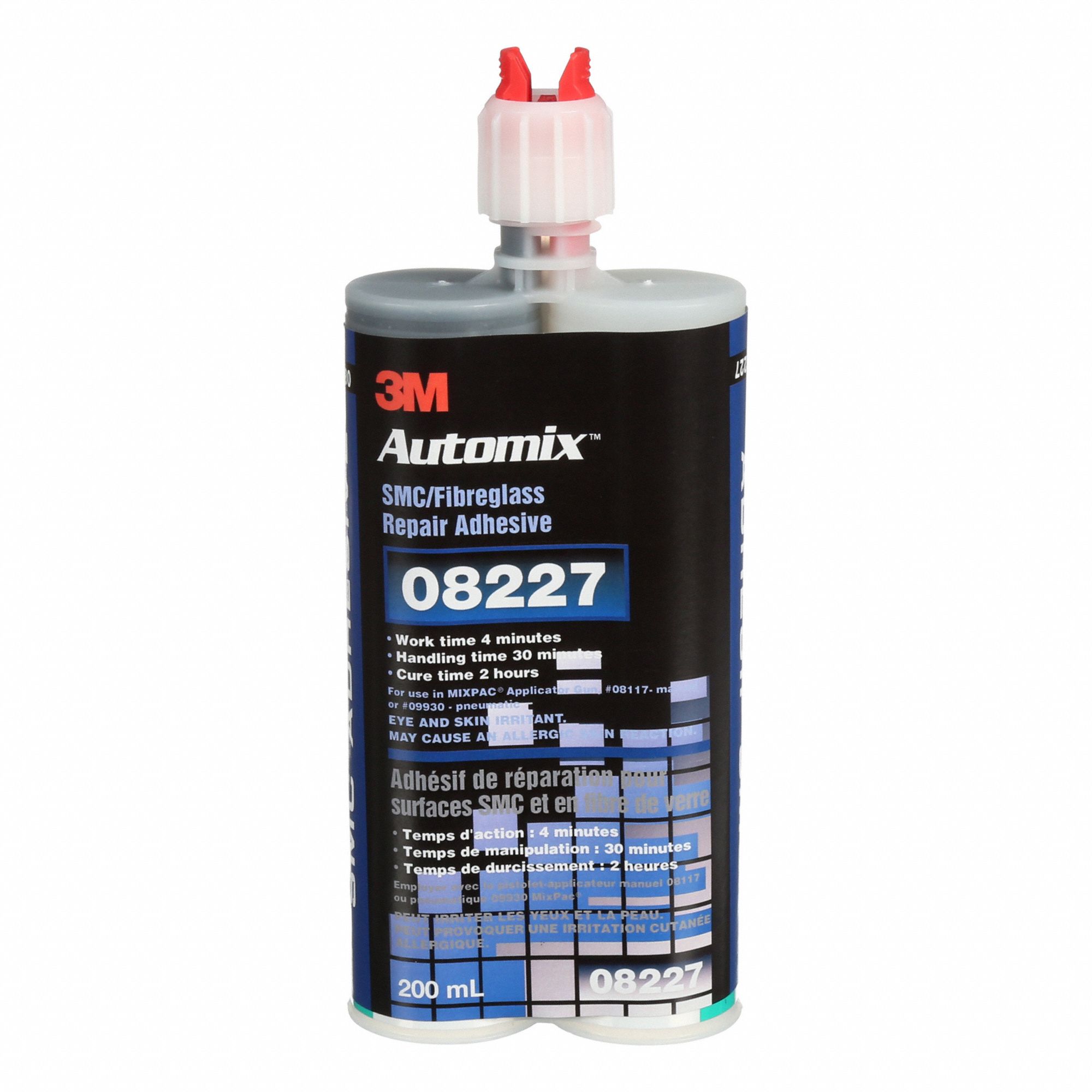 REPAIR ADHESIVE, COMPOUND/FIBERGLASS, WHITE, 200 ML
