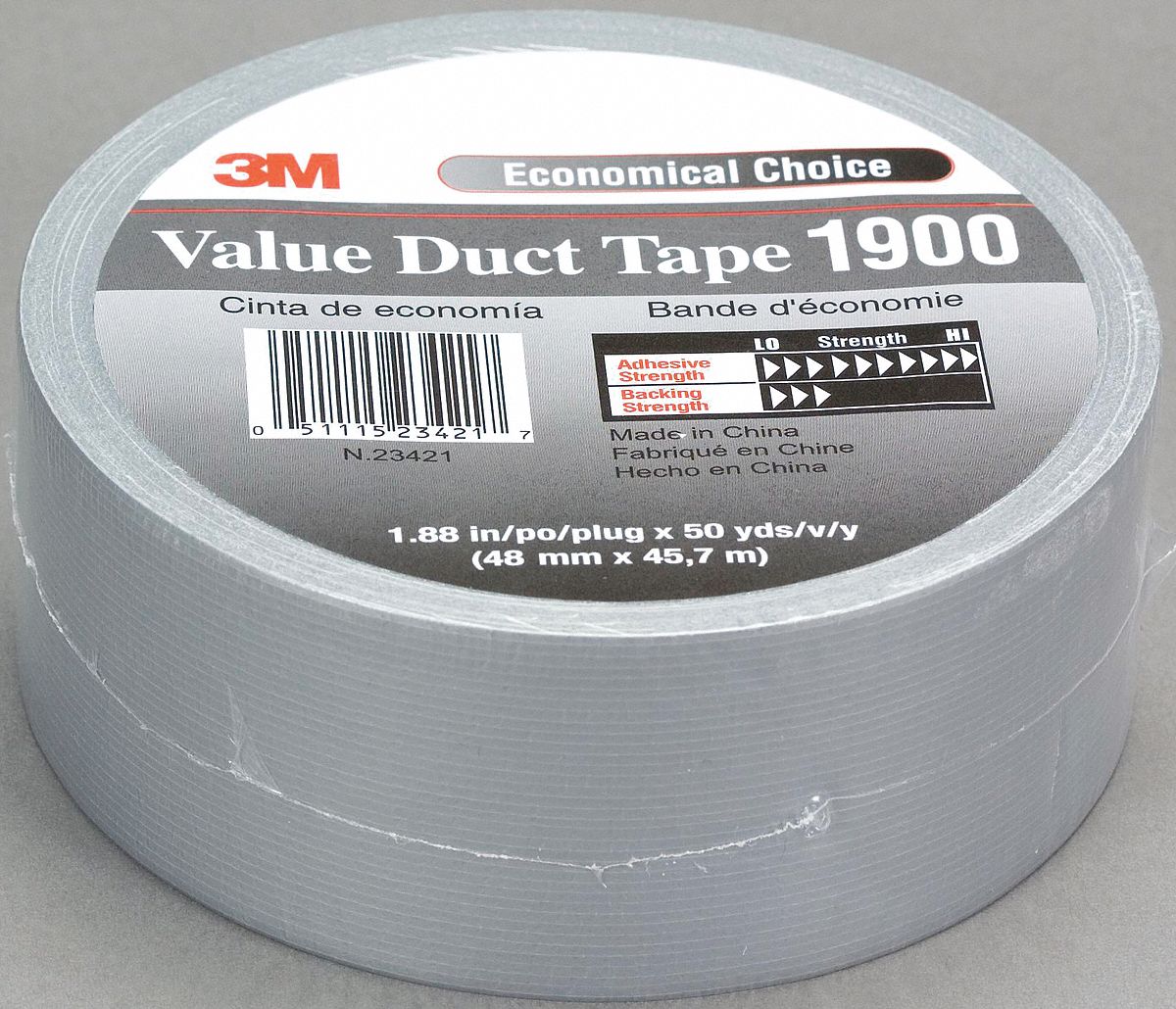 DUCT TAPE, SILVER, POLYETHYLENE/CLOTH, FOR USE WITH 1900-72