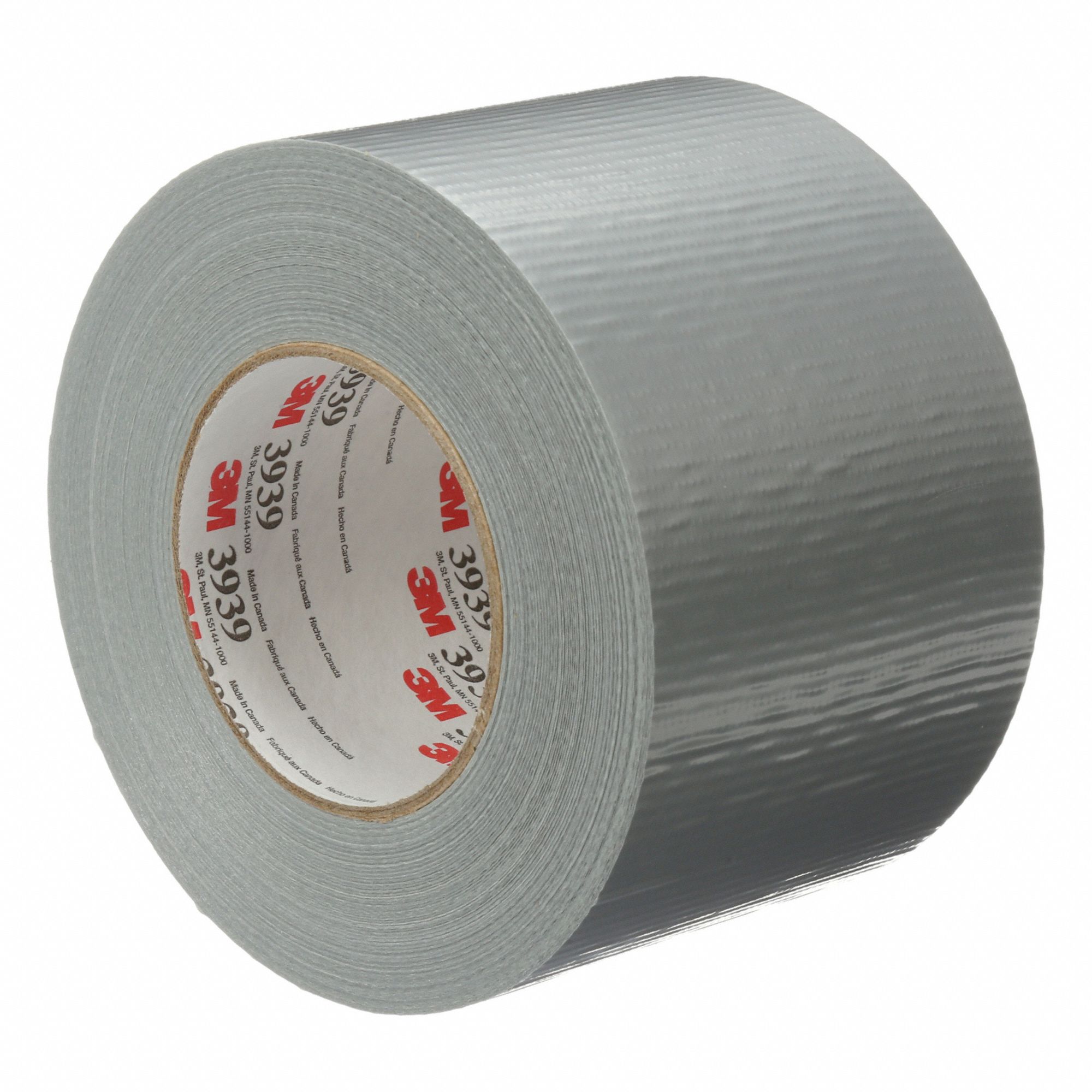 DUCT TAPE, UTILITY, SILVER, 60 YD X 4 IN/9 MIL THICK, POLYETHYLENE/COATED CLOTH