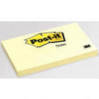 POST-IT NOTES, PLAIN RULE, YELLOW, 3 X 5 IN, 100 SHEETS PER PAD, PKG 12