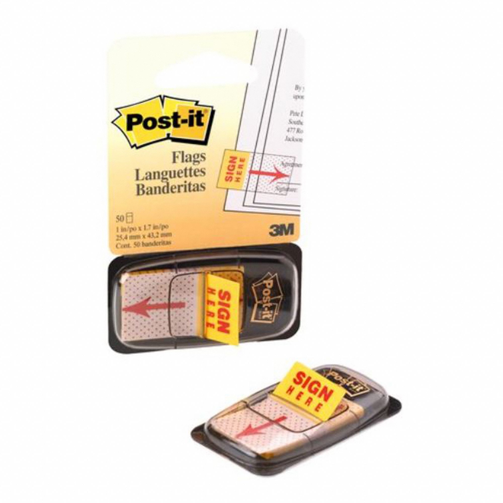 POST-IT POST IT FLAGS SIGN HERE 50/PK - 1000819 - MMM680-9 | 680-9 ...