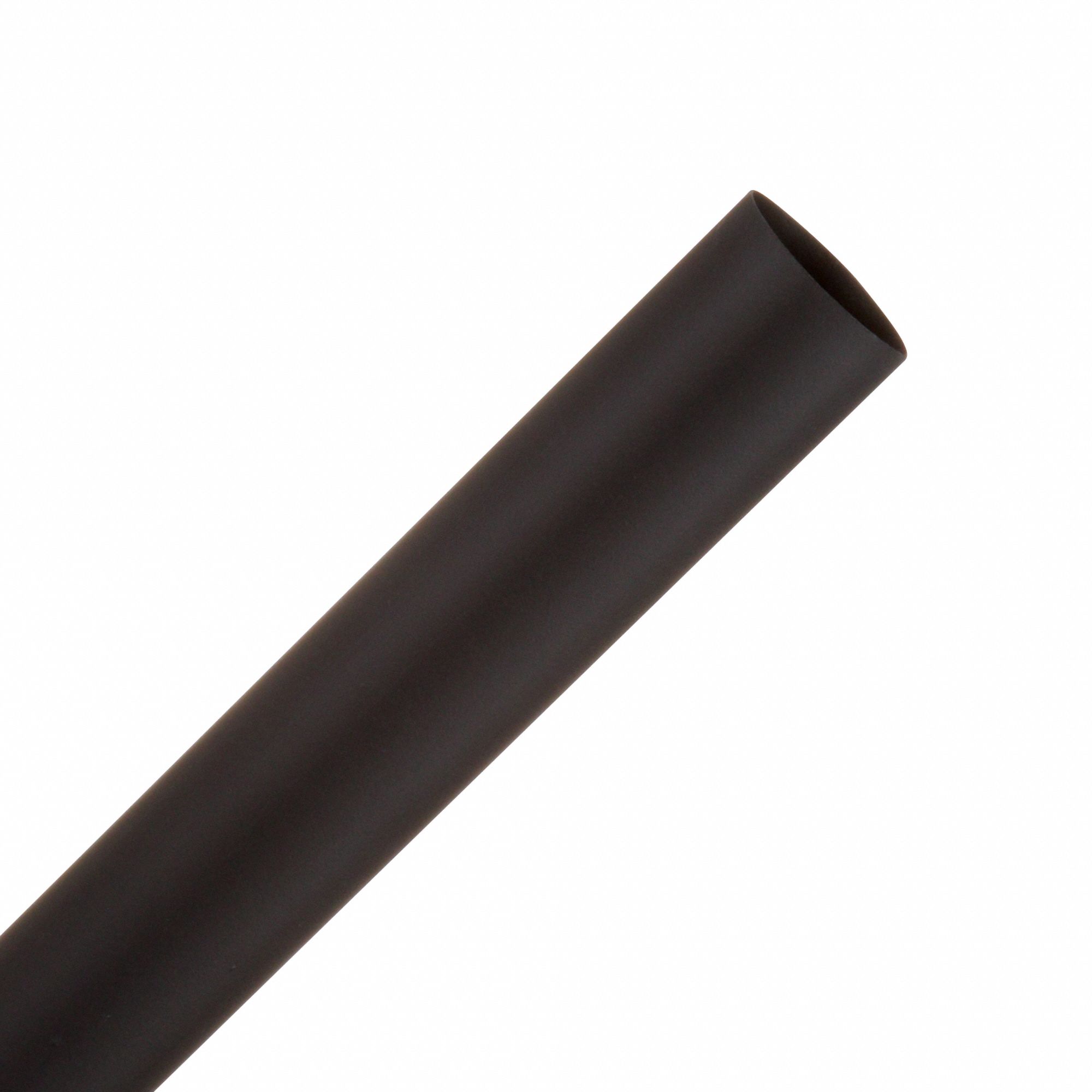 FP-301 HEAT SHRINK TUBING, THIN, FLEX, COLD FLOW, BLACK, 1/2 IN X 6 IN LENGTH, POLYOLEFIN, BG 10