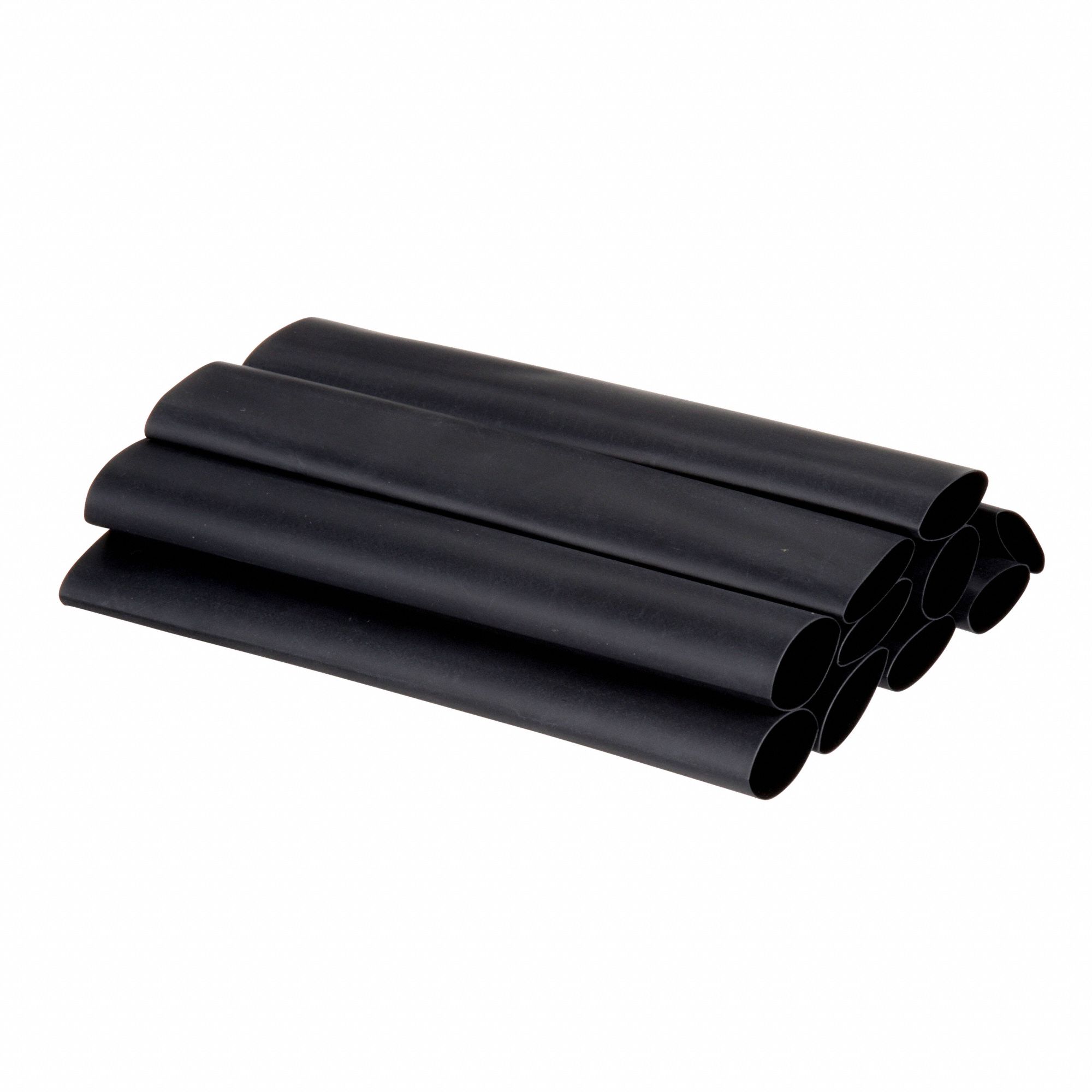 FP-301 HEAT SHRINK TUBING, THIN, FLEX, COLD FLOW, BLACK, 3/4 IN X 6 IN L, POLYOLEFIN, BG 10