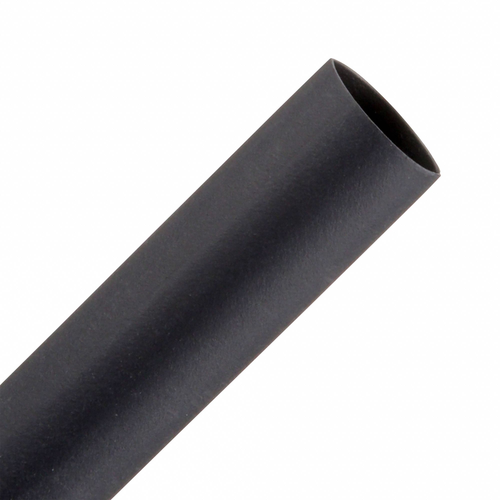 FP-301 HEAT SHRINK TUBING, THIN, FLEX, COLD FLOW, BLACK, 3/8 IN X 6 IN LENGTH, POLYOLEFIN, BG 10