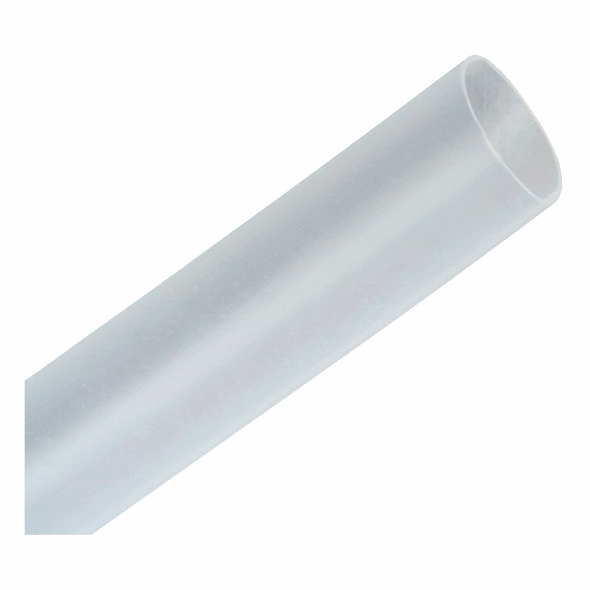 HEAT SHRINK TUBING, POLYOLEFIN, CLEAR, 2:1 SHRINK RATIO, 4 FT, 1 IN ID BEFORE SHRINKING