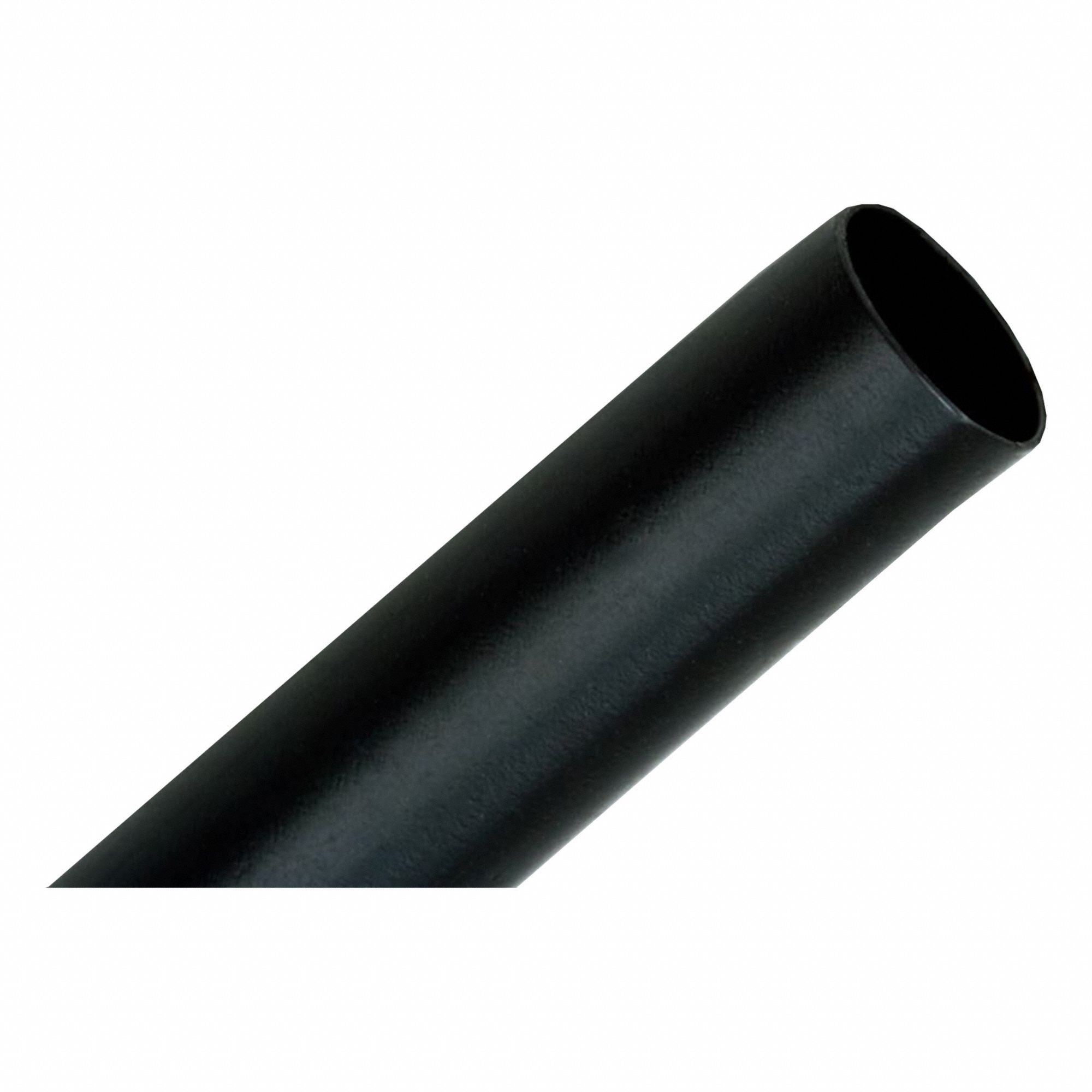 FP-301 HEAT SHRINK TUBING, THIN, FLEXIBLE, POLY, BLACK, 3/16 IN X 4 FT