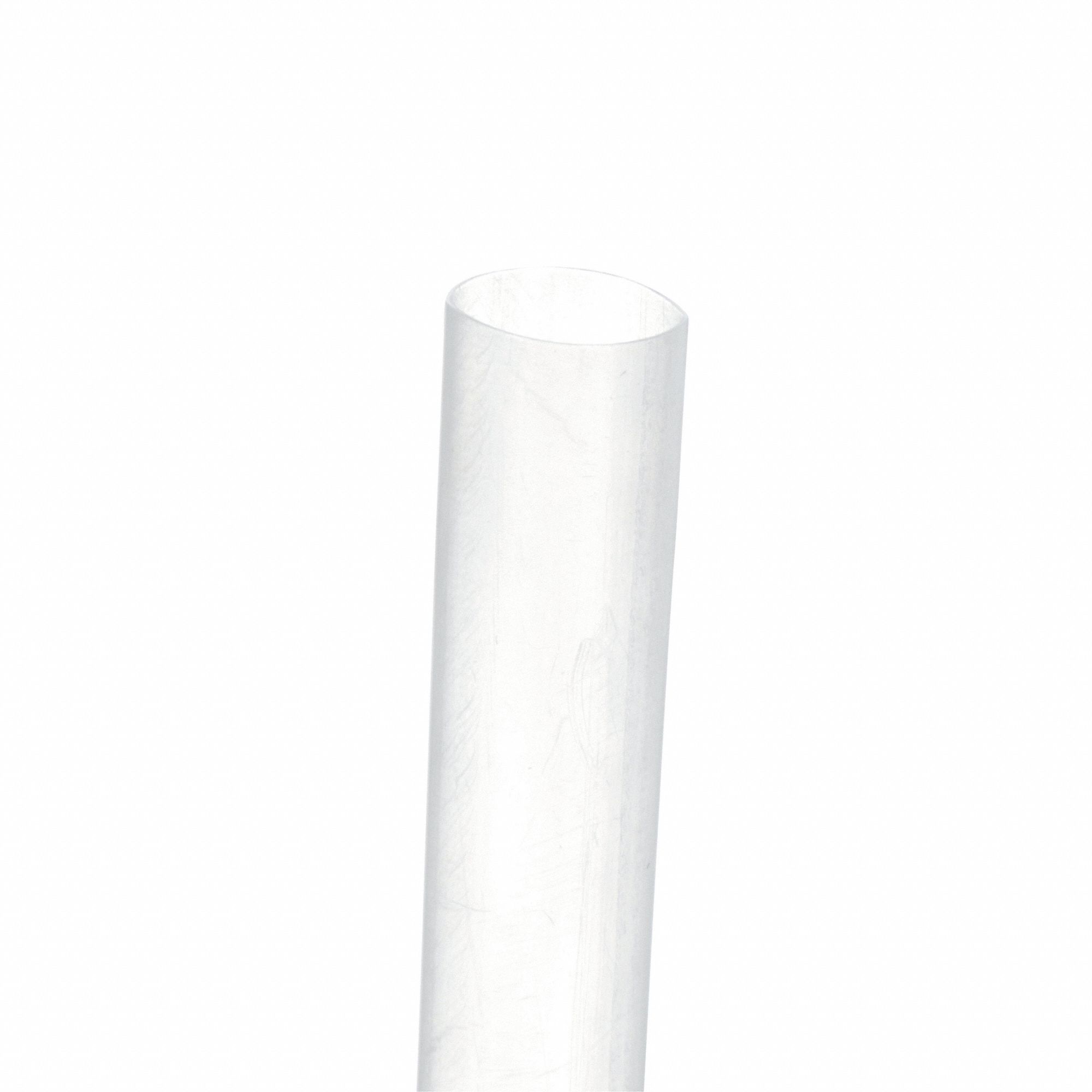 GAINE THERMORÉTR,MINCE,SOUPLE,POLY,TRANSP,3/8 PO X 4 PI