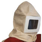 BLASTING HOOD, MH-3, FOR USE WITH RESPIRATORS, INCLUDES 10 PARE LENSES, ONE SIZE, COTTON