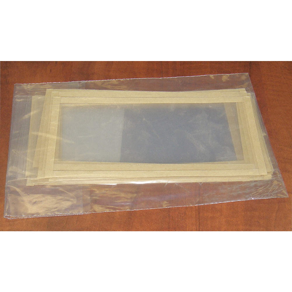 25 Per Package Large Clear Mylar Lens Cover With Adhesive Edging 