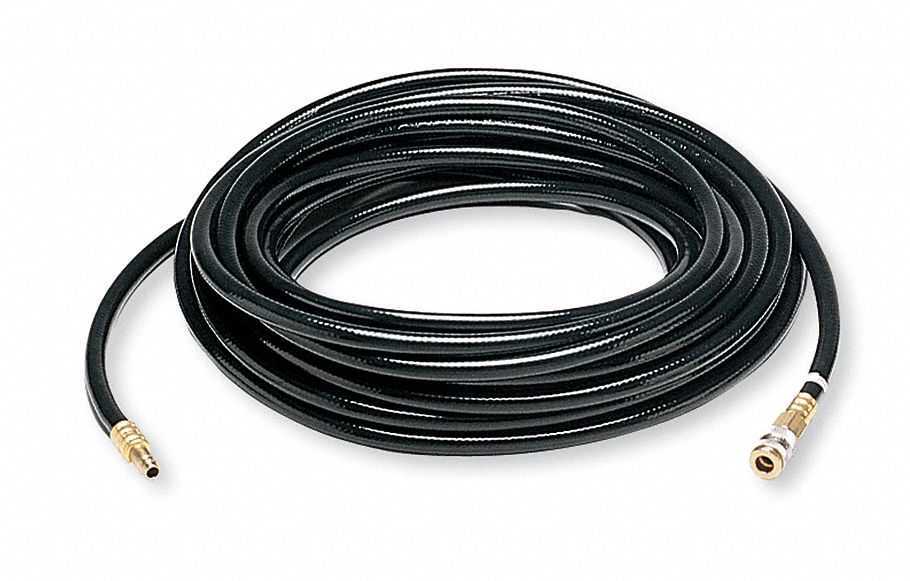 AIR-LINE HOSE,HIGH-PRESSURE,100 FT,185 PSI,POLYVINYL/POLYESTER,NIOSH,-20 °  TO 150 °  F