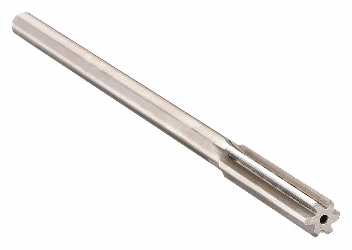 CHUCKING REAMER, 0.25, ¼ IN SHANK DIAMETER, 1½ IN FLUTE L, 6 IN L