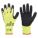 COATED GLOVES,LATEX/PESSS,M,BLK/YW,PR