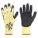 COATED GLOVES,LATEX/SS,M,BLK/YW,PR