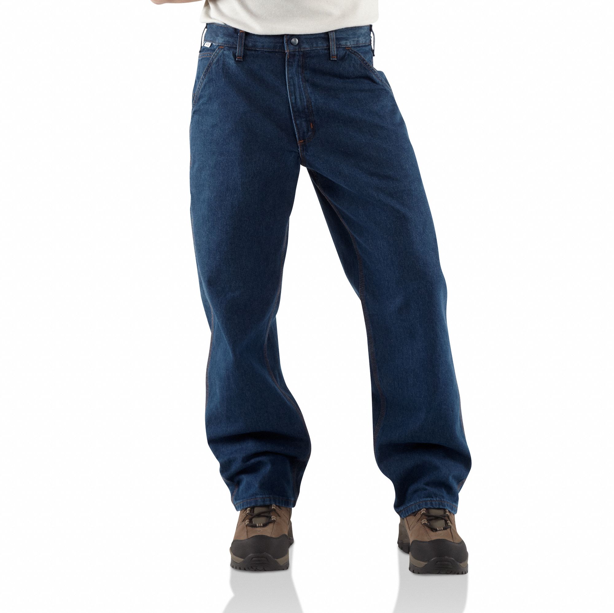 CARHARTT Pants, Blue, 34 x 30 In., 15.2 cal/cm2 - 11V581|FRB13-DNM 34 ...