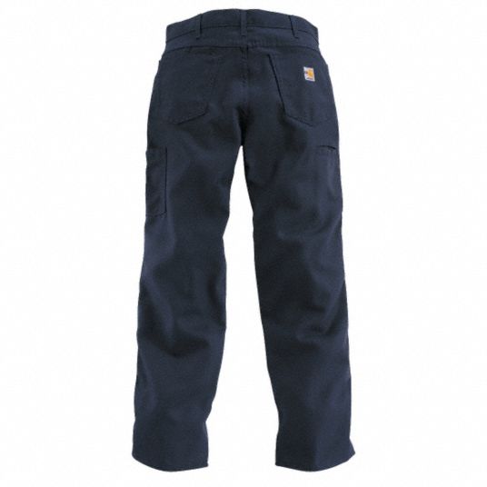 CARHARTT Pants: 12 cal/sq cm ATPV, Men's, 40 in Waist, 30 in Inseam, Dark  Navy