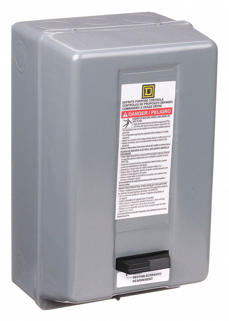 Definite Purpose Magnetic Motor Starter: Non-Reversing, 3 Poles, 25 A, 480V AC Coil